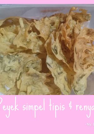 Foto resep Peyek simpel tipis dan renyah