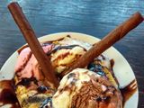 Grilled Banana Split