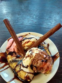 Foto resep Grilled Banana Split