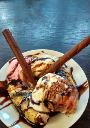 Foto resep Grilled Banana Split