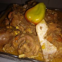 A picture of Farfesun naman rago (Granny's recipe).