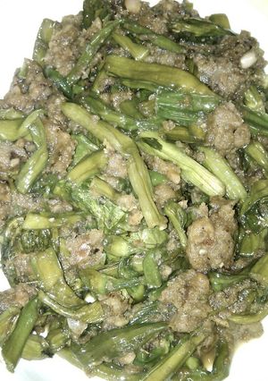 Foto resep Oseng genjer oncom pedas