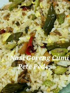 Foto resep NASI GORENG CUMI PETE PEDES