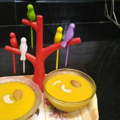 A picture of Mango China grass pudding.