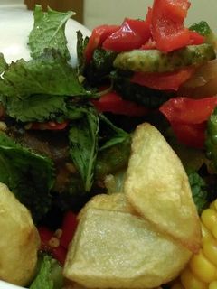 Hình của món Gân bò ngũ sắc.