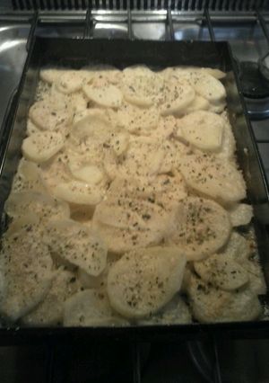 Una foto de Papas a la crema