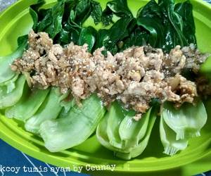 Resep Mudah Pokcoi tumis ayam ala Ceunay Gurih Mantul