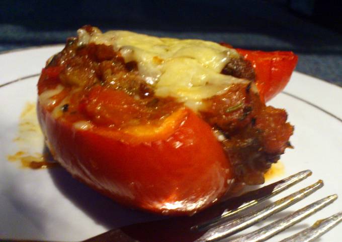 Simple Way to Make Ultimate vegetarian stuffed peppers for Healthy Recipe