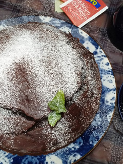 Una foto de Bizcocho de remolacha y chocolate