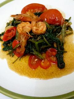 Foto resep Tumis kangkung udang