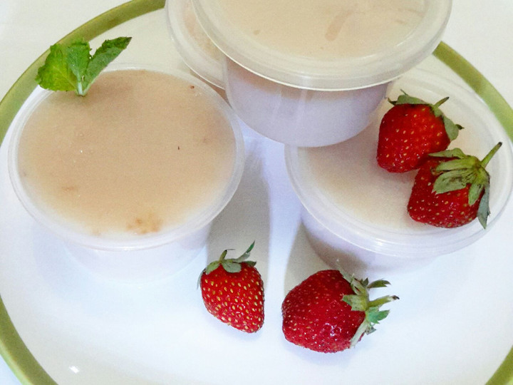 Resep Silky Pudding Strawberry Flavor, Lezat