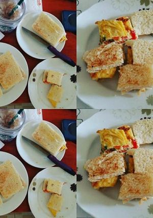 Hình của món Bánh mì Sandwich rau củ, quả....