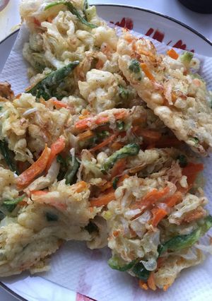 Foto resep tenpura sayuran (野菜 天ぷら)