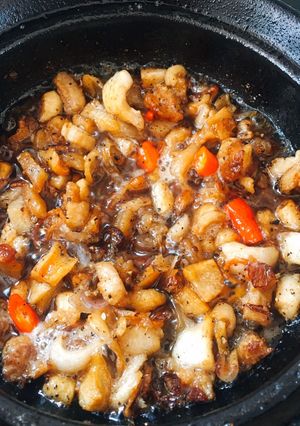 Hình của món Kho quẹt chấm rau củ.