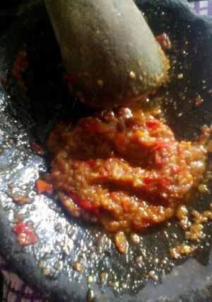 Foto resep sambel cobek