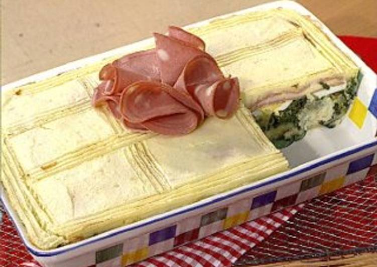 Pastel de Papas, Espinaca y Mortadela