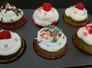 Una foto de Cupcakes verdes !