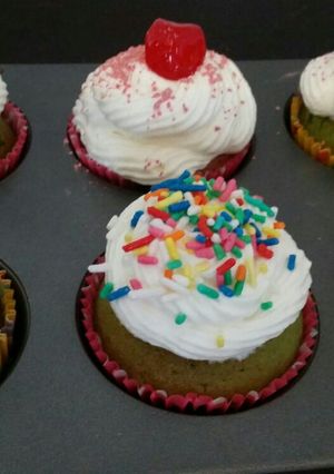 Una foto de Cupcakes verdes !