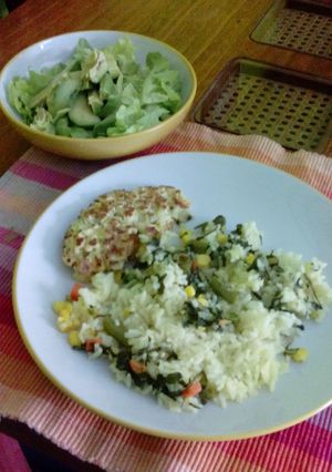 Una foto de Arroz con verduras