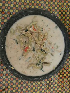 Foto resep Tempe santan bumbu mentah