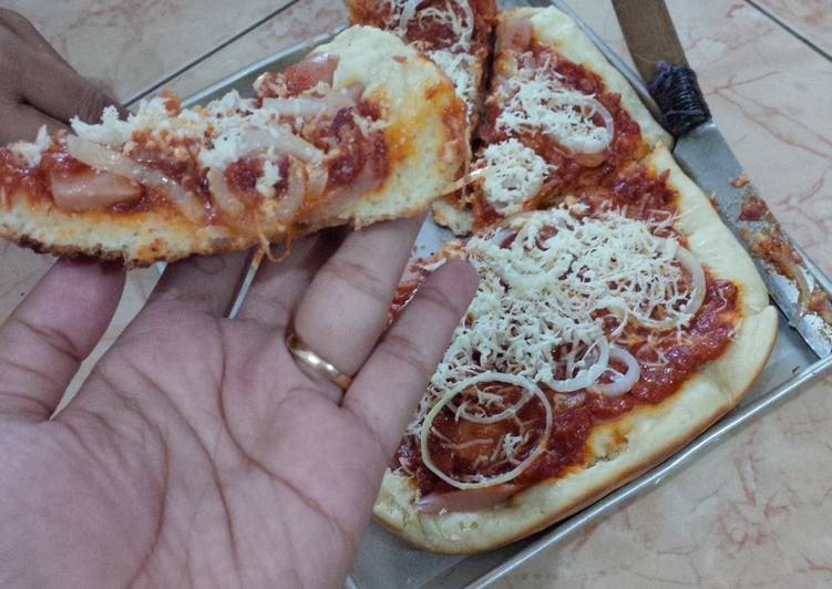 Cara mudah memasak pizza bumil ngidam, simpel, cepat, kenyang., Enak