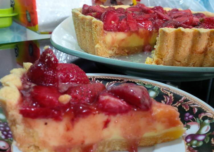 Pie susu menyerupai new york cheese cake. :D