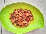 Tempe terong bumbu bawang jahe 
