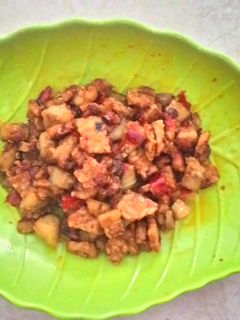 Foto resep Tempe terong bumbu bawang jahe 