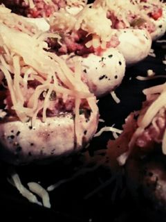 Una foto de Champiñones rellenos