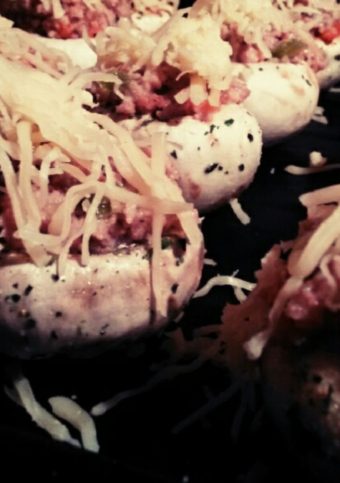 Una foto de Champiñones rellenos