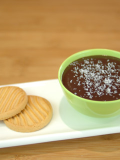 Una foto de Natillas de chocolate sin lactosa {FitKen}