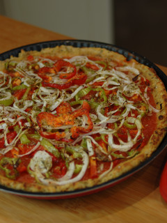 Una foto de Cómo hacer pizza vegana {FitKen}