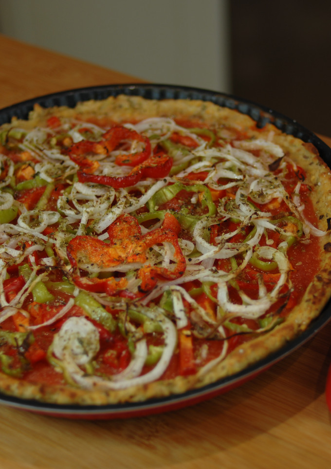 Una foto de Cómo hacer pizza vegana {FitKen}