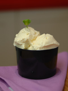 Una foto de Helado de durazno