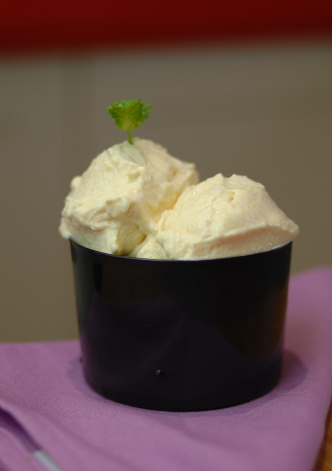 Una foto de Helado de durazno 