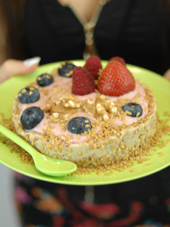 Una foto de Tarta de fresa para dietas {FitKen}