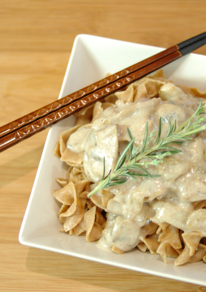 Una foto de Pasta con bechamel vegana {FitKen} 