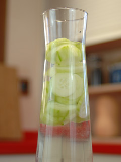 Una foto de Agua de pepino para adelgazar