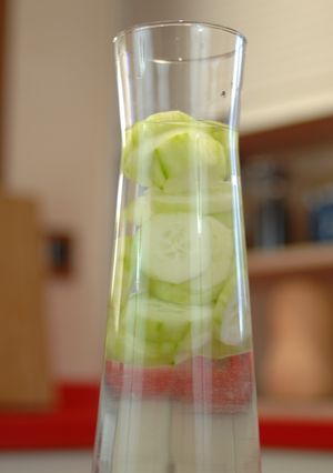 Una foto de Agua de pepino para adelgazar
