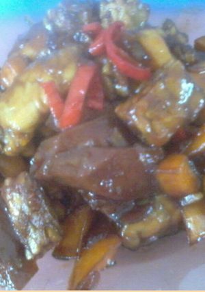 Foto resep Ubi Tempe Asam Manis