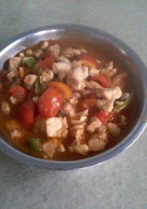 Foto resep Tumis Asem Ayam Tomat