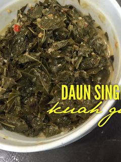 Foto resep Daun singkong kuah gurih