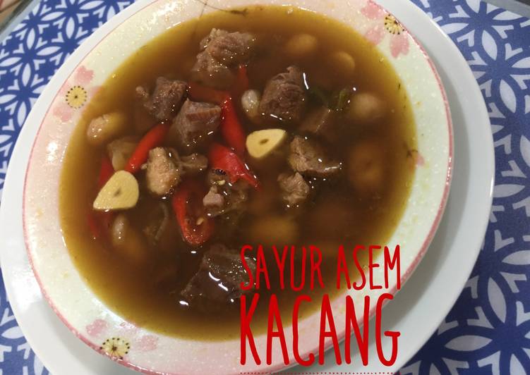 Sayur Asem Daging sapi kacang merah