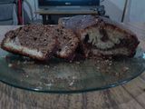 Bizcochuelo marmolado con cacao