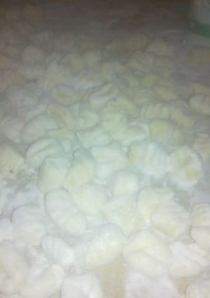 Una foto de Ñoquis de queso y leche