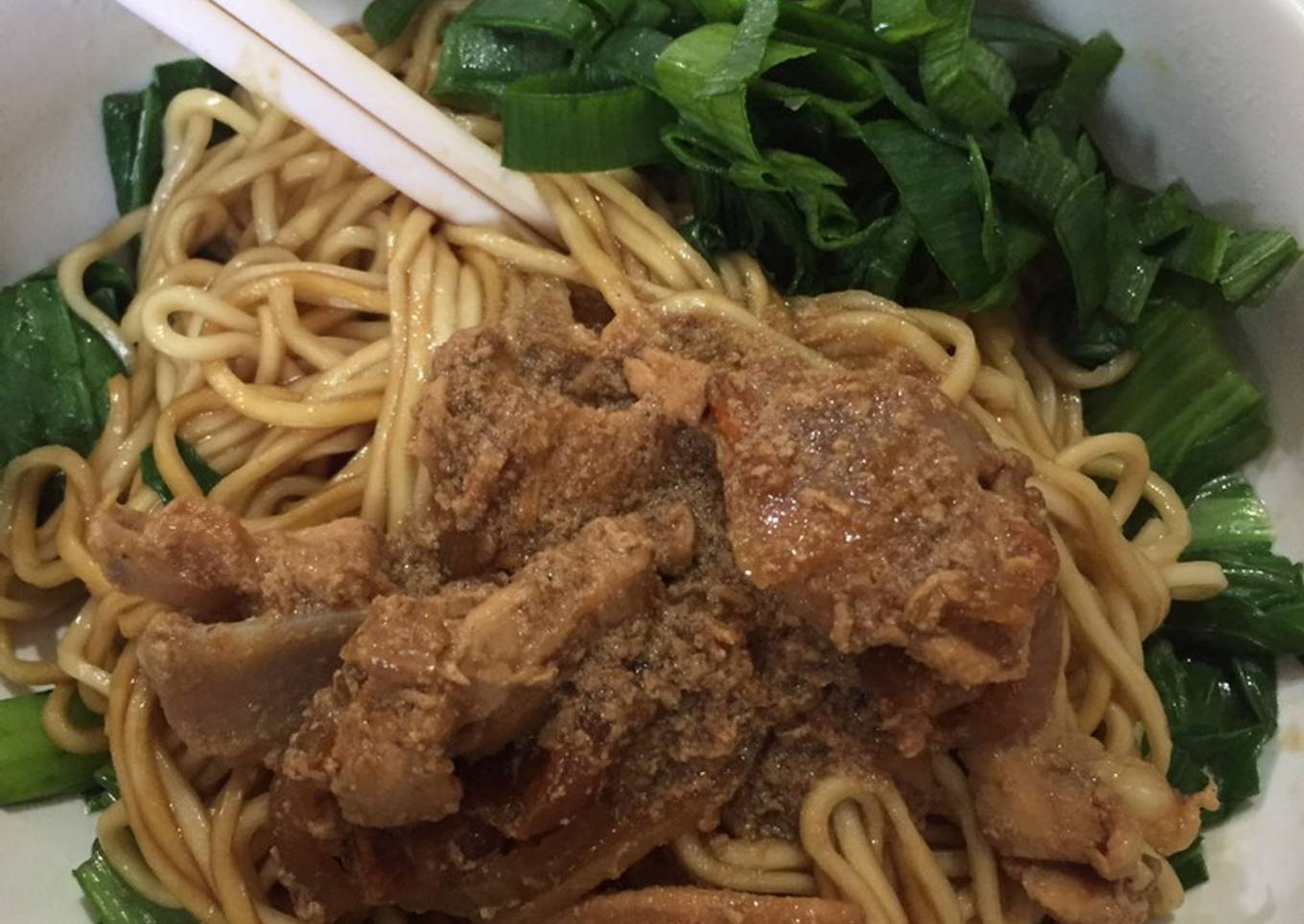 Mie ayam teriyaki