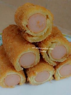 Foto resep Roti goreng gulung sosis keju