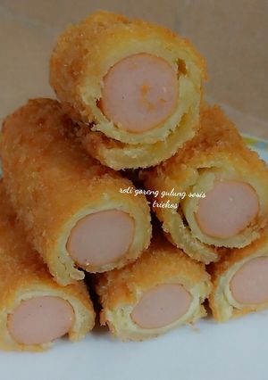Foto resep Roti goreng gulung sosis keju