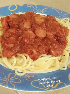 Foto resep Spaghetti Somat (sosis & tomat)
