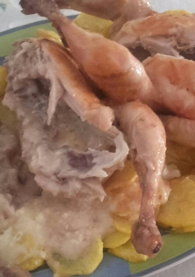 Una foto de Picantones rellenos